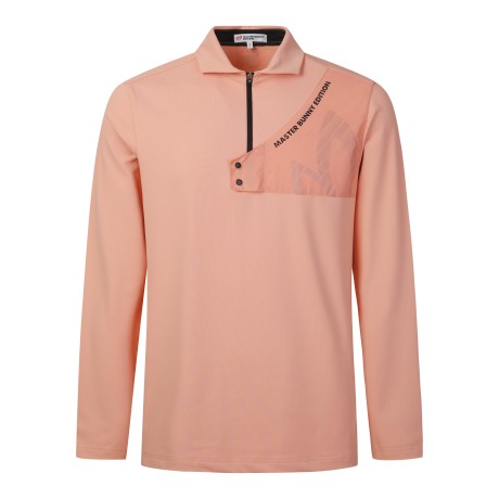 남성 이지케어 반집업 티셔츠