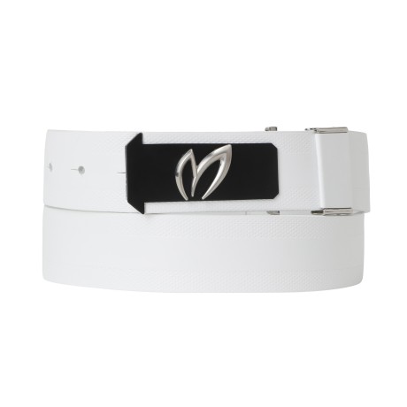 남성 엠보 심볼 레더 벨트