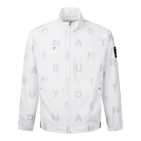 남성 백 밴딩 로고 집업 점퍼