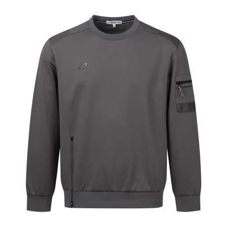 남성 지퍼 포인트 패치 포켓 스웻셔츠