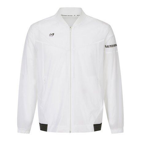 남성 메쉬 블록 로고 시스루 점퍼