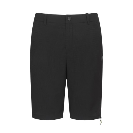 남성 지퍼 라인 격자체크 하프 팬츠