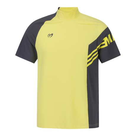 남성 컬러블록 모크넥 반팔 티셔츠