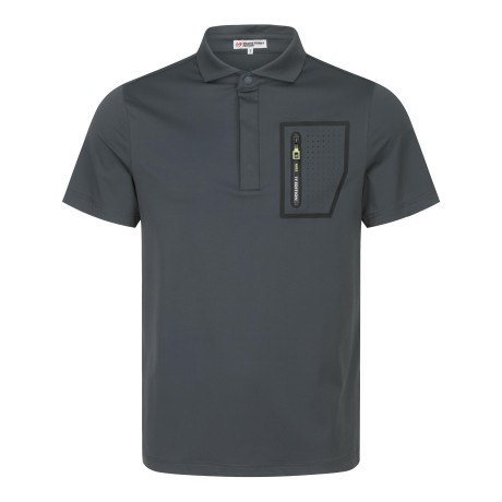 남성 펀칭 포켓 칼라 반팔 티셔츠