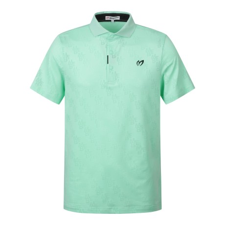 남성 로고 메쉬 칼라 반팔 티셔츠