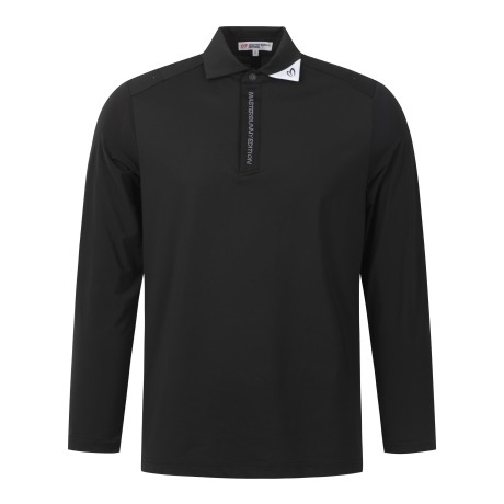 남성 냉감 소매 심볼 칼라 긴팔 티셔츠