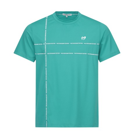 남성 테이프 포인트 스트레치 반팔 티셔츠