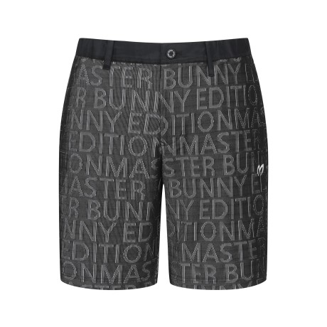 남성 스트라이프 로고 패턴 하프팬츠