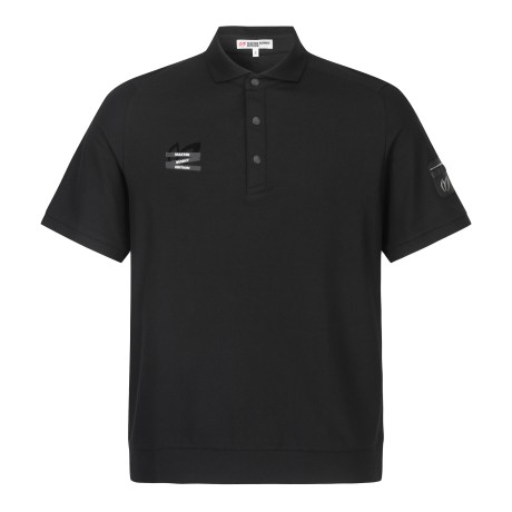 남성 백 엠보 로고 카라 반팔 티셔츠