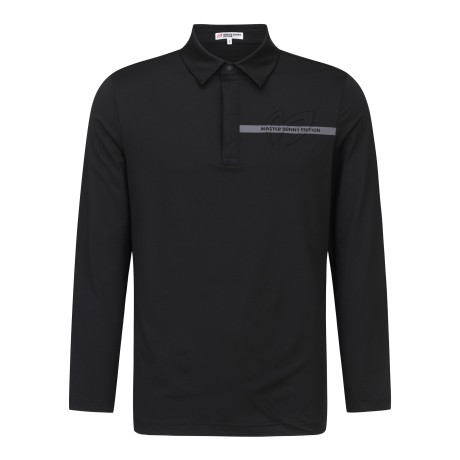 남성 엠보 로고 카라 긴팔 티셔츠