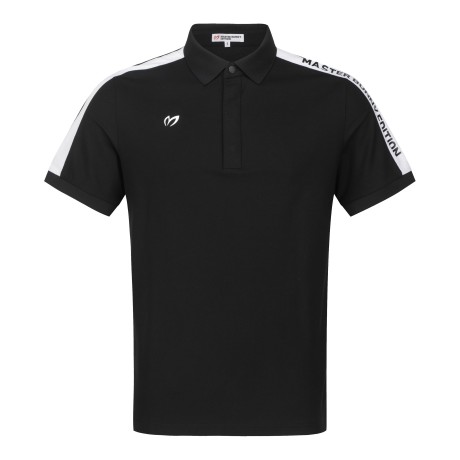 남성 로고 컬러 블록 반팔 칼라 티셔츠