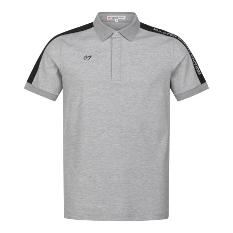 남성 로고 컬러 블록 반팔 칼라 티셔츠