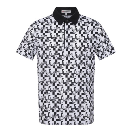 남성 모노그램 패턴 쿨링 반팔 칼라 티셔츠