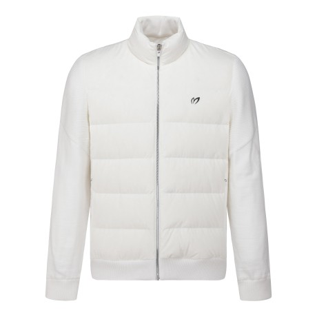 남성 우븐 믹스 구스다운 집업 가디건