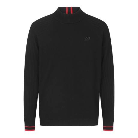 남성 컬러 라인 방풍 니트