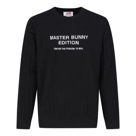 남성 하운드투스 레터링 자카드 스웨터