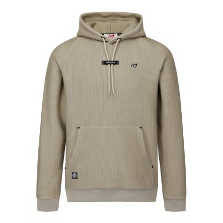 남성 스티치 스트라이프 후드 긴팔 티셔츠