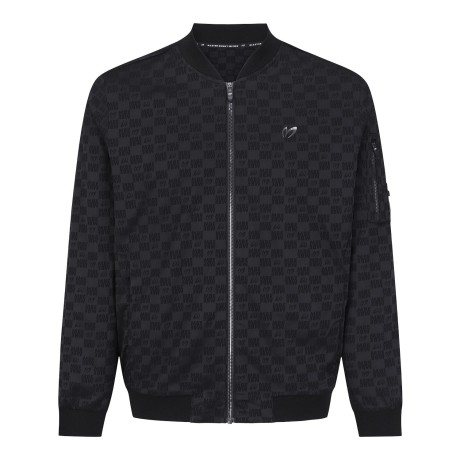 남성 로고 패턴 항공 점퍼