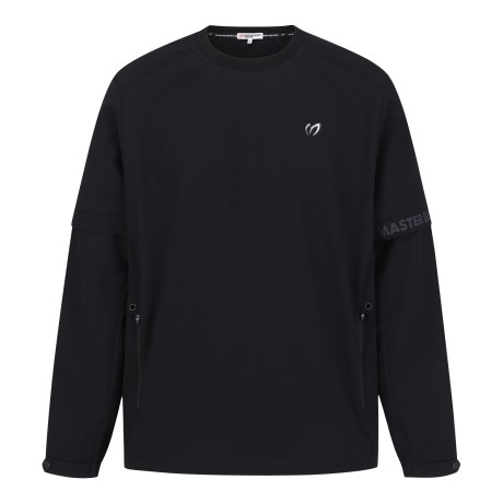 남성 컬러 블록 로고 맨투맨 점퍼