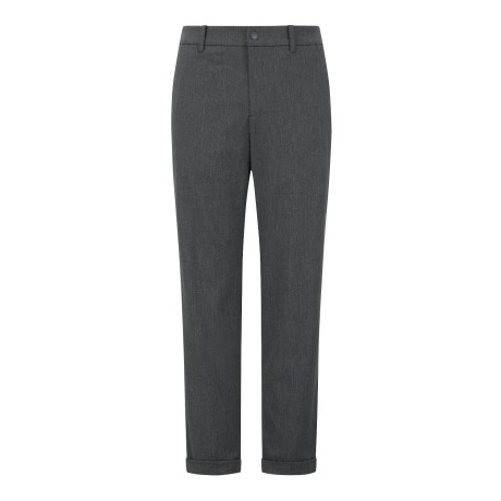 남성 핀 스트라이프 턴업 팬츠