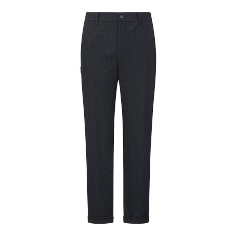 남성 핀 스트라이프 턴업 팬츠