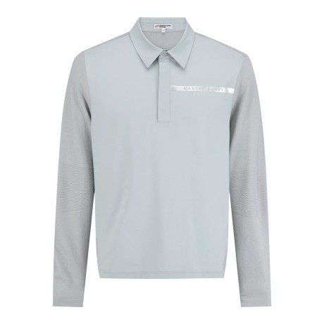 남성 저지 믹스 폴로 니트 하이브리드 티셔츠