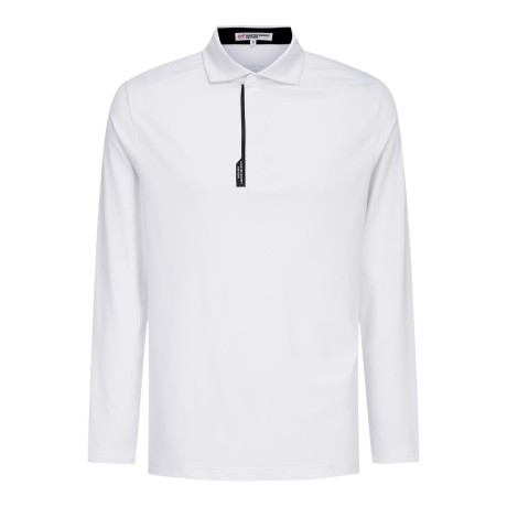 남성 배색 로고 플래킷 카라 긴팔 티셔츠