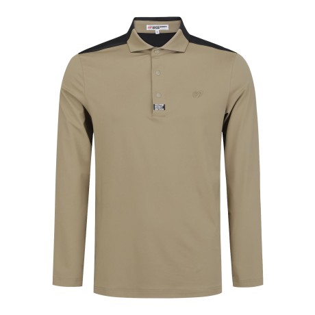 남성 컬러 블록 칼라 긴팔 티셔츠