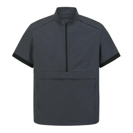 남성 타공 블록 하프 집업 아노락