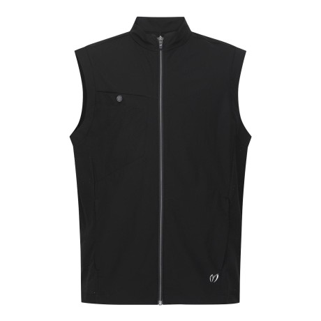 남성 타공 믹스 집업 베스트