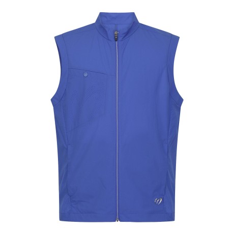 남성 타공 믹스 집업 베스트