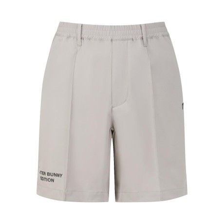 남성 심볼 자수 밴딩 하프 팬츠