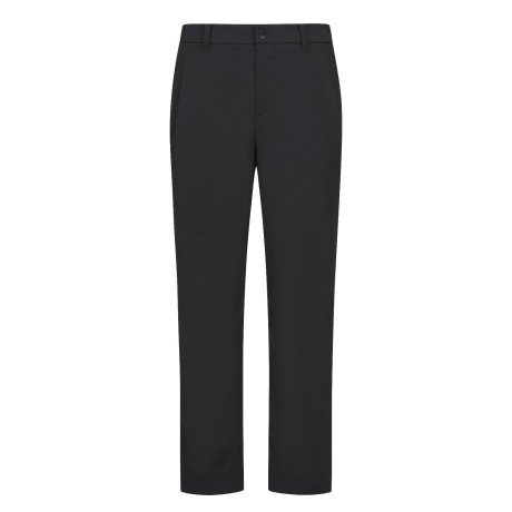 남성 심볼 사이드 밴딩 솔리드 팬츠