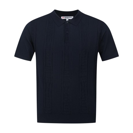 남성 로고 스카시 폴로 반팔 니트