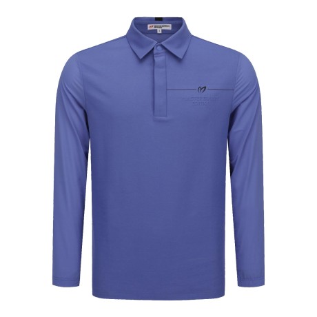 남성 엠보 로고 냉감 슬리브 칼라 티셔츠