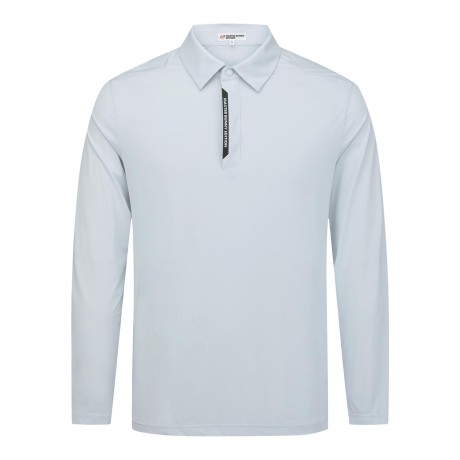 남성 백 로고 칼라 긴팔 티셔츠