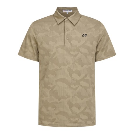 남성 카모 패턴 칼라 반팔 티셔츠