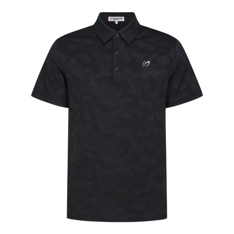 남성 카모 패턴 칼라 반팔 티셔츠