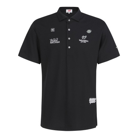 남성 레터링 자수 칼라 반팔 티셔츠