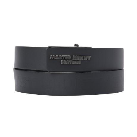 남성 메탈 로고 반자동 벨트