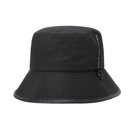 남성 레더 파이핑 로고 버킷햇