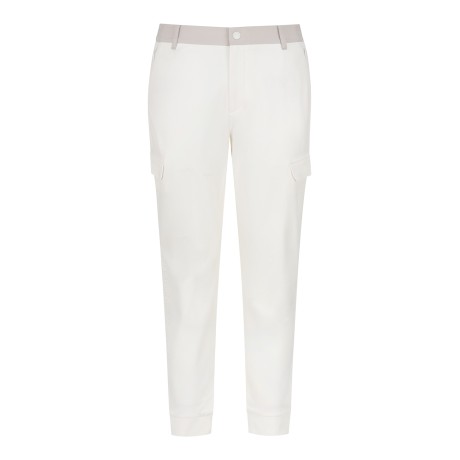 남성 플랩 포켓 레터링 조거 팬츠