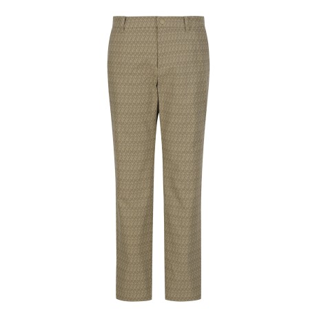 남성 심볼 패턴 스트레이트 팬츠