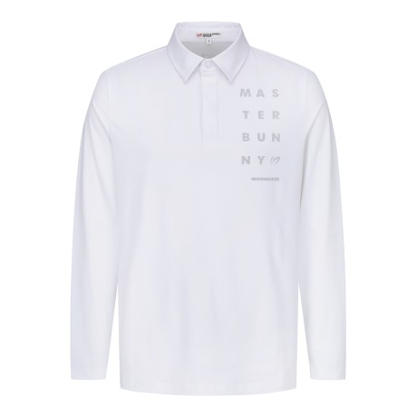 남성 프틴트 레터링 칼라 긴팔 티셔츠