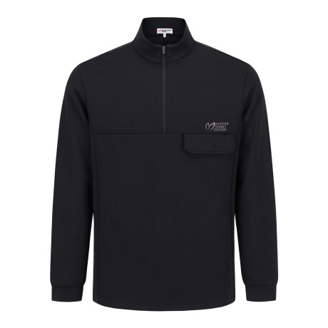 남성 플랩 포인트 하프 집업 티셔츠