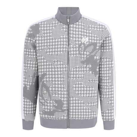 남성 하운드투스 패턴 패딩 점퍼