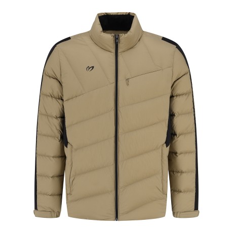 남성 엠보 로고 라인 구스다운 점퍼