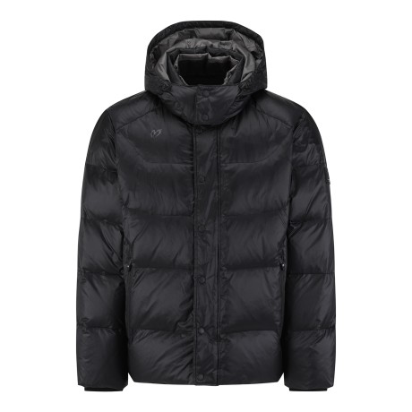 남성 탈착 후드 레이어드 구스 다운 점퍼