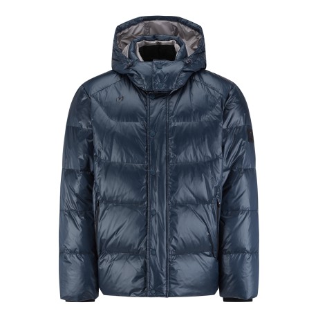 남성 탈착 후드 레이어드 구스 다운 점퍼