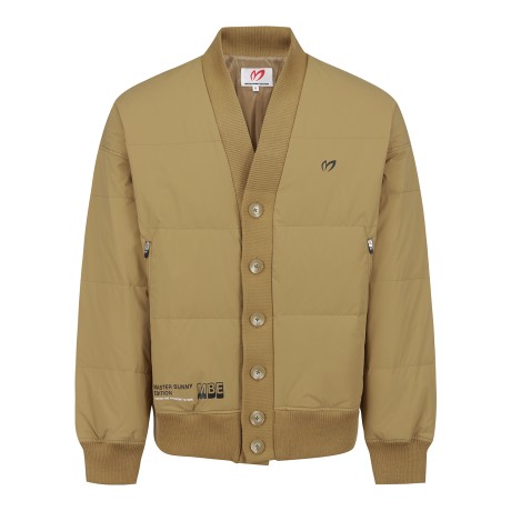 남성 로고 덕다운 가디건 점퍼